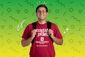 Student smiling