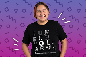Student smiling